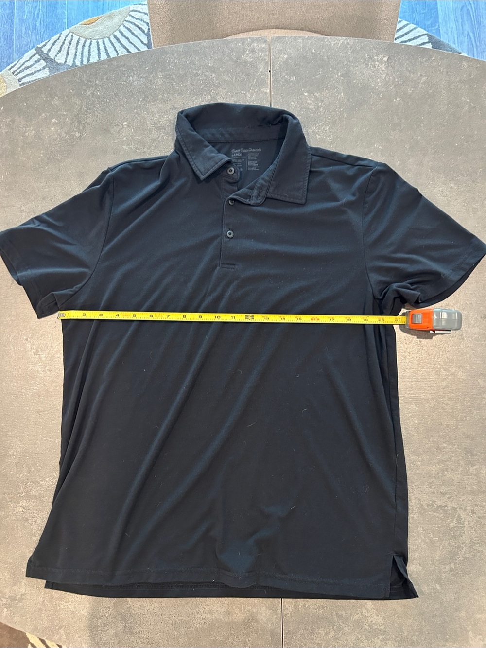 Fresh Clean TeesBlack Polo Shirt with Soft Stretch Fabric